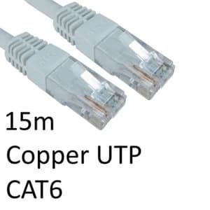 Image of RJ45 (M) to RJ45 (M) CAT6 15m White OEM Moulded Boot Copper UTP Network Cable