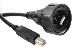 Image of 5m USB 2.0 Cord A Male To B Male Grey