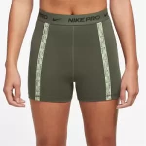 Image of Nike Pro Dri-FIT Womens High-Waisted 3 Shorts - Green