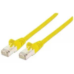 Image of Intellinet Network Patch Cable Cat7 Cable/Cat6A Plugs 20m Yellow Copper S/FTP LSOH / LSZH PVC RJ45 Gold Plated Contacts Snagless Booted Lifetime Warra
