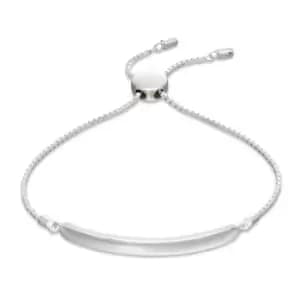 Image of JG Signature Silver Engravable Bar Toggle Bracelet