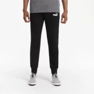 Image of PUMA Essentials Logo Mens Sweatpants, Black, size Small, Clothing