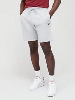 Image of Reebok Logo Shorts - Grey, Size S, Men