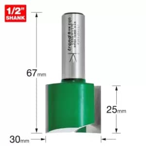 Image of Trend CRAFTPRO Two Flute Straight Router Cutter 30mm 25mm 1/2"