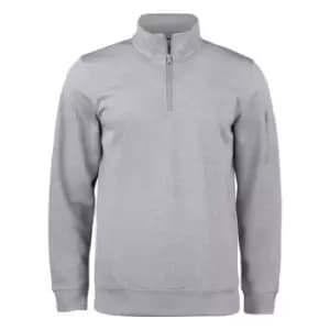 Image of Clique Unisex Adult Basic Active Quarter Zip Sweatshirt (L) (Grey Melange)