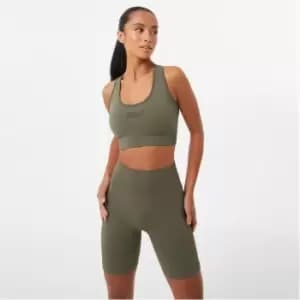 Image of Everlast Seamless Cross Back Sports Bra - Green
