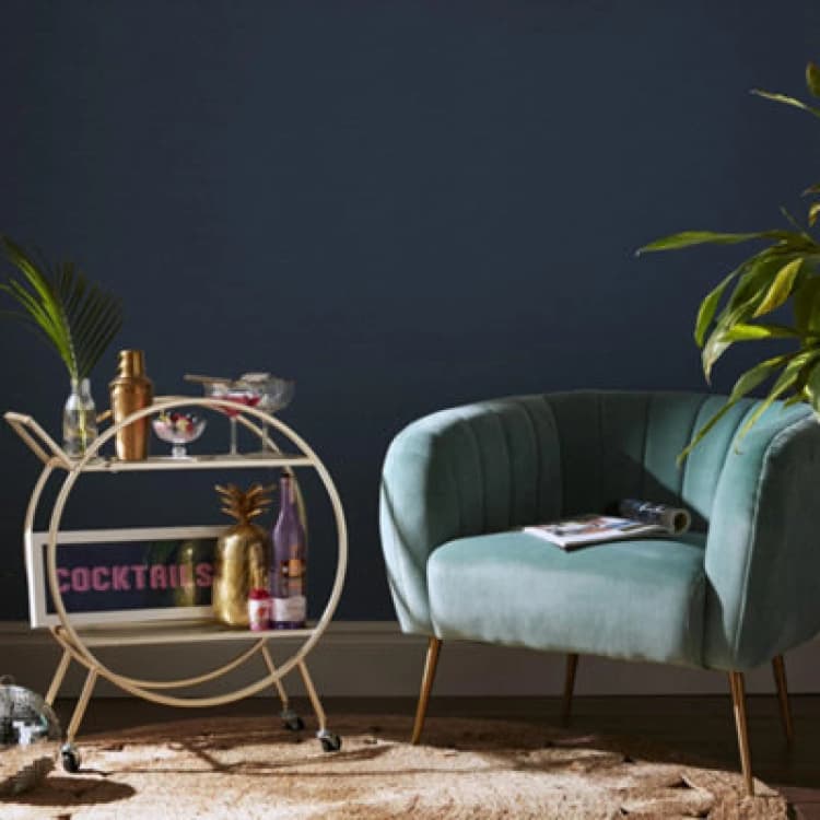 Image of Envy Stitch Please Twilight Navy Textured Plain Wallpaper