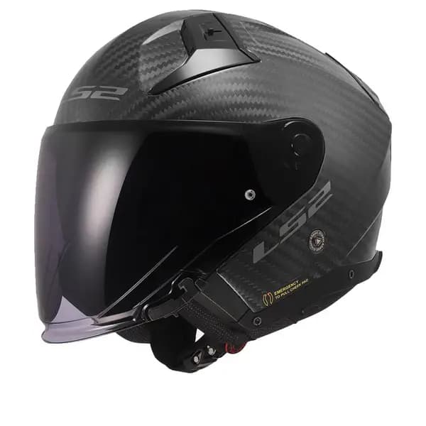 Image of LS2 OF603 Infinity II Matt Carbon-06 Jet Helmet Size XL