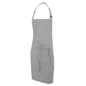 Image of Dennys Multicoloured Bib Apron 28x36ins (One Size) (Light Grey)