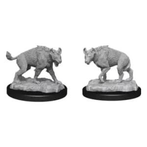 Image of WizKids Deep Cuts Unpainted Miniature Hyenas Case (6)