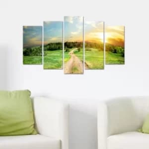 Image of 5M-61 Multicolor Decorative MDF Painting (5 Pieces)