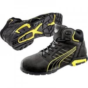 Image of PUMA Safety Amsterdam Mid 632240-39 Safety work boots S3 Size: 39 Black, Yellow 1 Pair