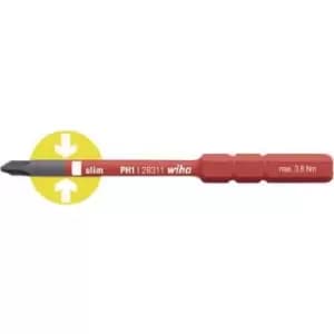 Image of Wiha SlimBit electric Workshop Phillips Interchangeable bit PH 2 75mm Compatible with Wiha Torque