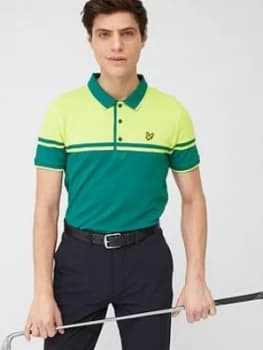 Image of Lyle & Scott Golf Croft Polo - Teal/Green