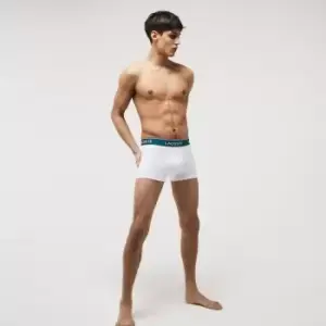 Image of Lacoste Pack Of 3 Casual Black Trunks Size 4 - M White