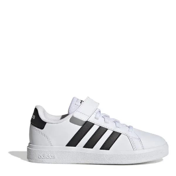 Image of adidas Grand Court Child Boys Trainers - White C10