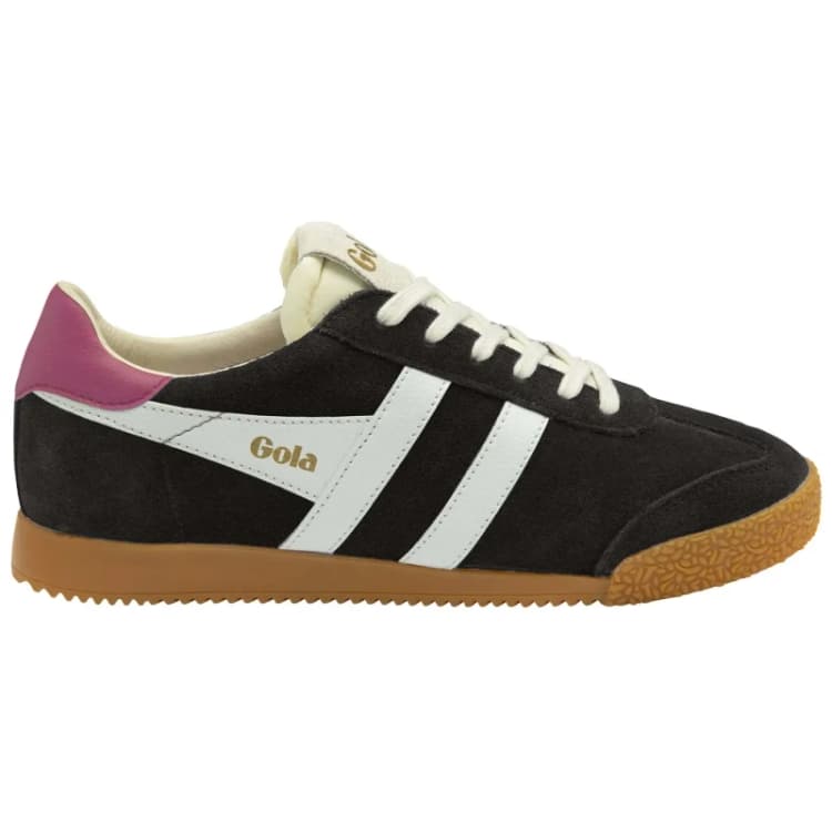 Image of Gola Black Off White Fuchsia Elan Trainers Black Female 6 228179UK
