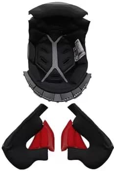 Image of LS2 FF900 Valiant II Inner Lining & Cheek Pads, black, Size 3XL, black, Size 3XL