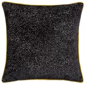 Image of Estelle Spotted Cushion Black/Gold / 45 x 45cm / Cover Only