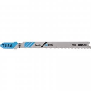Image of Bosch T118 A Metal Cutting Jigsaw Blades Pack of 3