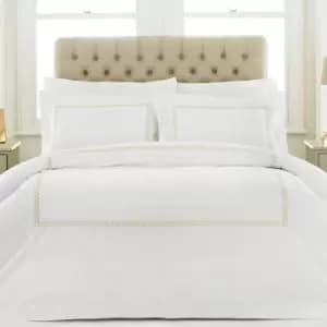 Image of Cleopatra 200TC 100% Cotton Embroidered Duvet Cover Set Gold / King