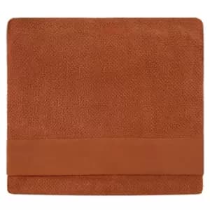 Image of Textured Weave Bath Sheet Pecan