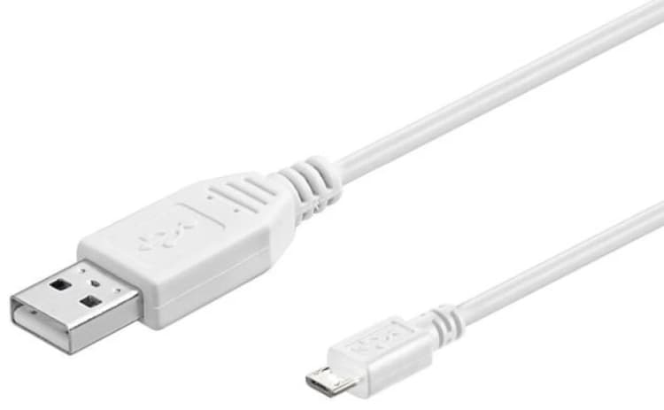 Image of Microconnect USBABMICRO0.30W USB cable USB 2.0 0.3 m USB A Micro-USB B