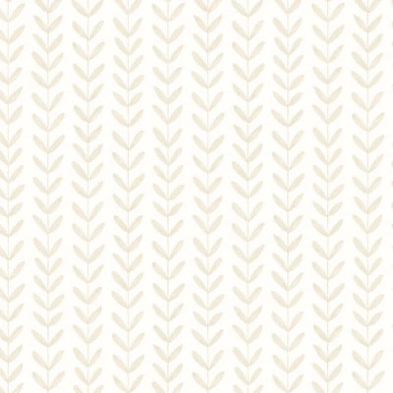 Image of Hoopla Walls Ditsy Leaf Stripe Linen Wallpaper