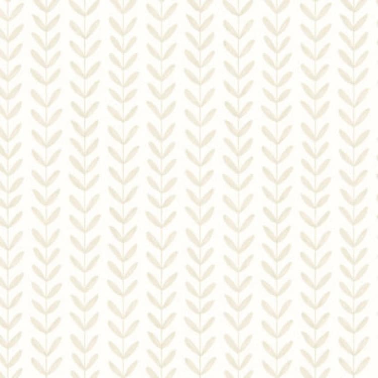 Image of Hoopla Walls Ditsy Leaf Stripe Linen Wallpaper