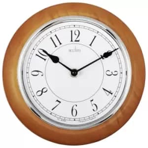Image of Acctim Newton Wooden Wall Clock - Light Wood