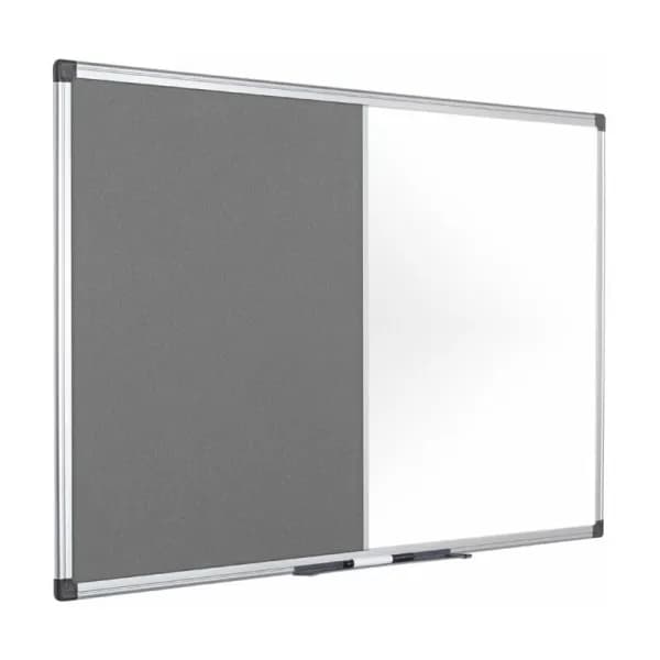 Image of Maya Combination Boad Gey Felt/Magnetic Whiteboad Aluminium Fame 900x6 - Bi-office
