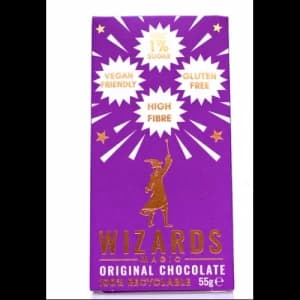 Image of The Wizards Magic Original Chocolate 55g 1% Sugar 55g