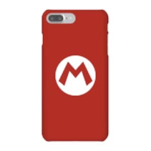 Image of Nintendo Super Mario Mario Logo Phone Case - iPhone 7 Plus - Snap Case - Gloss