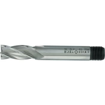 Image of 20.00MM HSS-Co 8% Threaded Shank Multi Flute End Mills - Uncoated - Swisstech