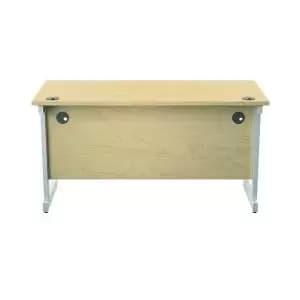 Image of Jemini Single Rectangular Desk 1400x600x730mm MapleWhite KF800620