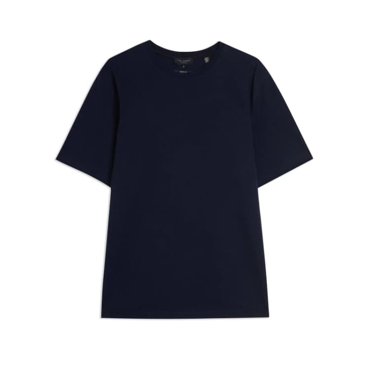 Image of Ted Baker Tywinn Plain T-Shirt - Blue Blue S