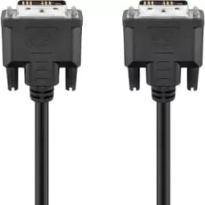 Image of Goobay Single Link DVI-D Full HD Cable - 2m - Nickel Plated - Black