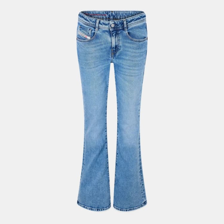 Image of Diesel Womens Shape Retention Straight Leg Jeans Blue Denim female 23 L30