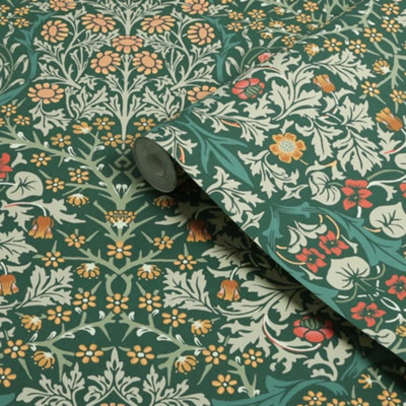 Image of William Morris at Home Gallery Blackthorn Wallpaper