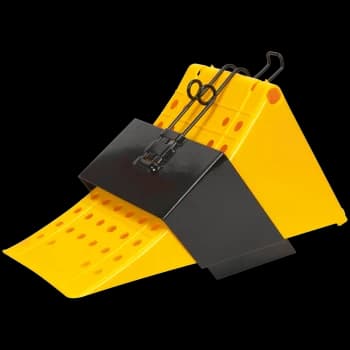Image of Sealey HGV or LGV Wheel Chock with Bracket 1.7kg Pack of 1