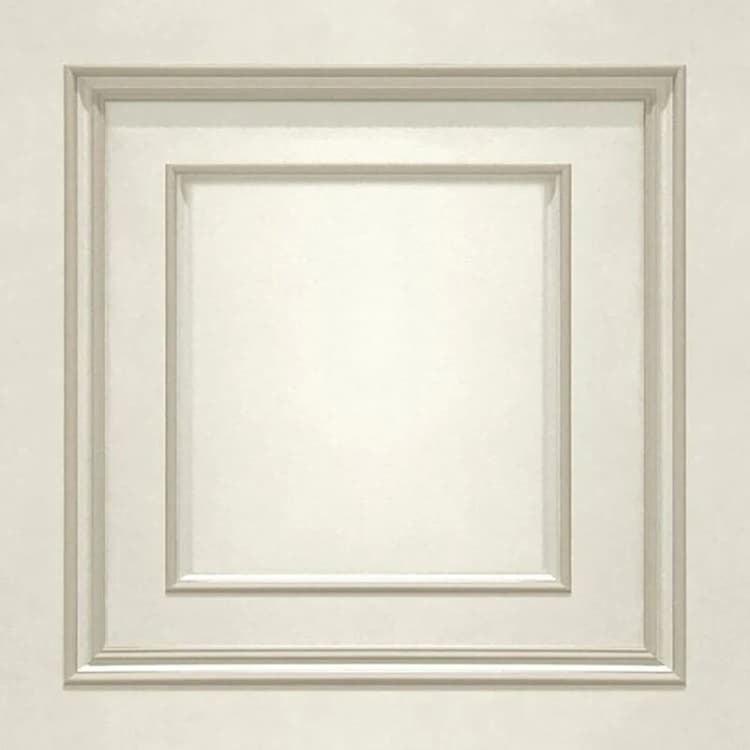 Image of BELGRAVIA DECOR Cream Gold Belgravia Textured Wood Panelling Effect Vinyl Wallpaper Metallic WL-A7389