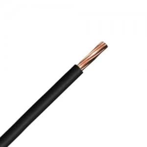 Image of Zexum Black 10mm 7 Strand 55A Single Core 6491B LSZH Low Smoke Zero Halogen Round Power Insulated Conduit Wire - 1 Meter
