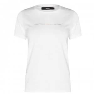 Image of Diesel Small Logo T Shirt - 100 White