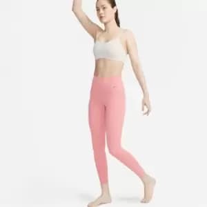 Image of Nike Dri-FIT Zenvy Womens Gentle-Support High-Waisted 7/8 Leggings - Red