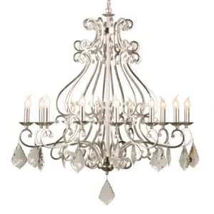Image of Barozzi Multi Arm Chandeliers Brushed Silver