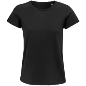 Image of SOLS Womens/Ladies Crusader Organic T-Shirt (XXL) (Deep Black)