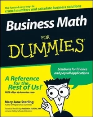 Image of Business math for dummies by Mary Jane Sterling