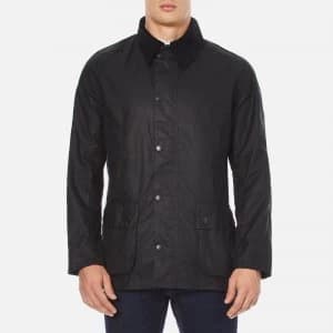 Image of Barbour Heritage Mens Ashby Wax Jacket - Navy - L
