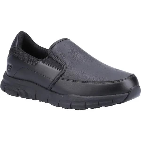 Image of Skechers Womens Nampa Wyola Occupational Safety Shoes UK Size 4 (EU 37) Black SKE1715-BLK-4
