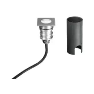 Image of Netlighting Impact 24V LED Recessed Downlight Nickel, IP67 180lm 3000K 4.5x4.5x5